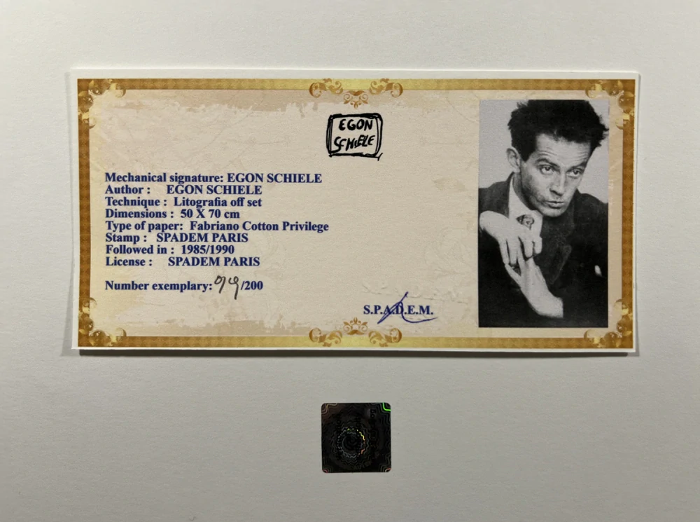 Obraz | Egon Schiele | Muž v křesle
