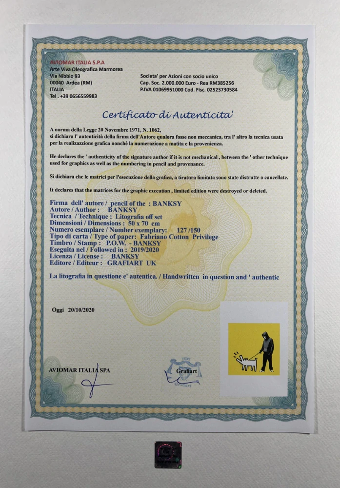 Obraz | Banksy | Keith Haring Dog | žlutá