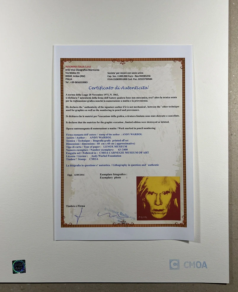 Obraz | Andy Warhol | Autoportrét