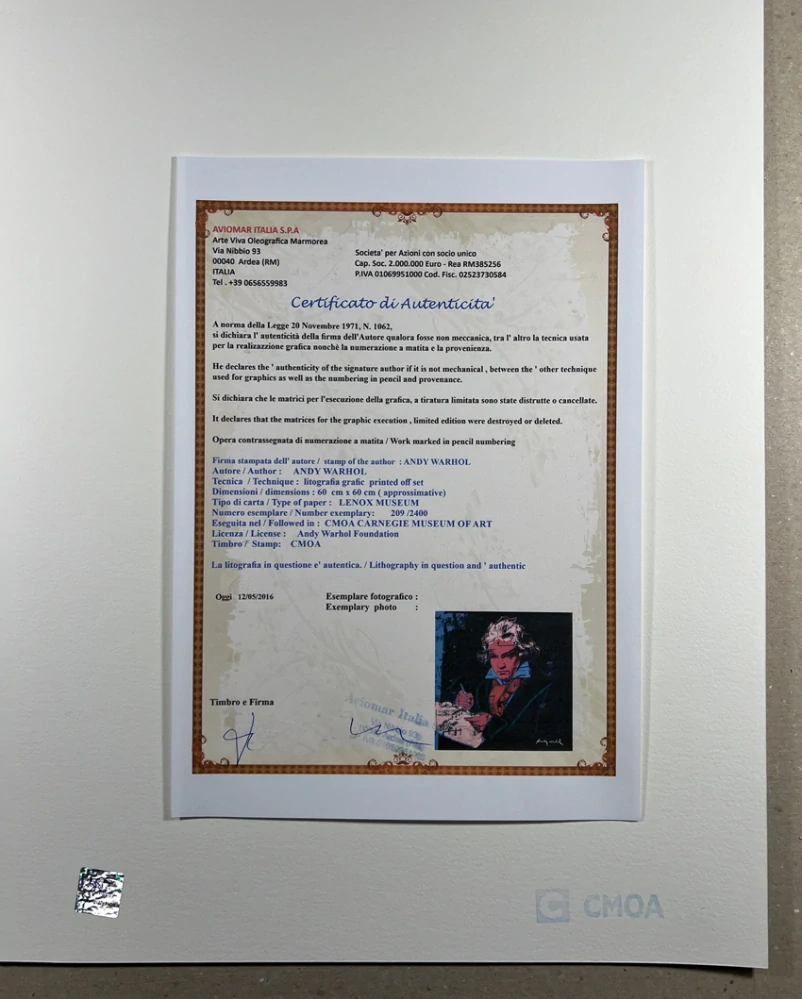 Obraz | Andy Warhol | Beethoven