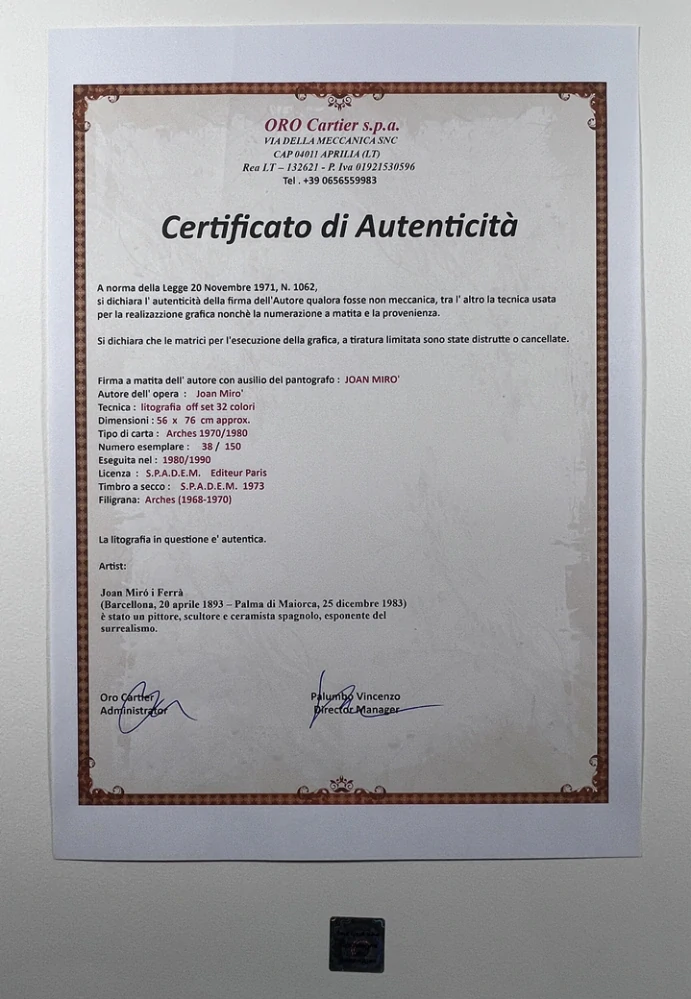 Obraz | Jean Miró | The Gold of the Azure