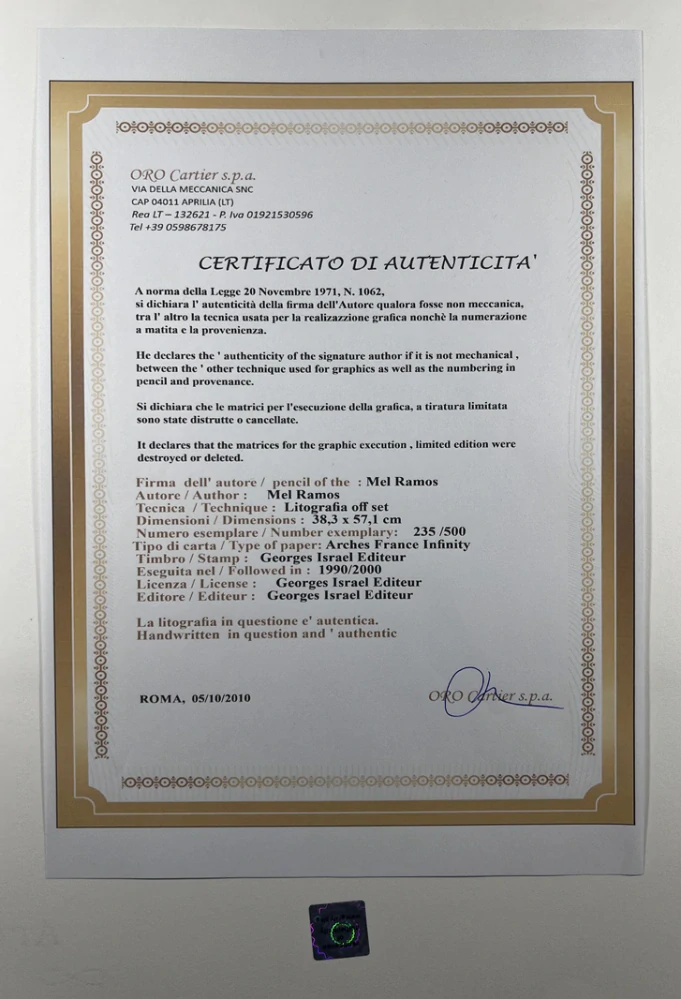 Obraz | Mel Ramos | Gee Gee