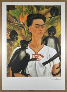 Obraz | Frida Kahlo | Autoportrét s opicemi