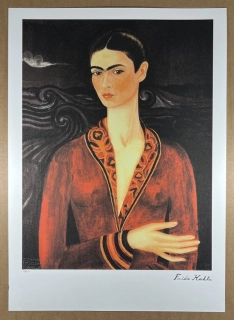 Obraz | Frida Kahlo | Autoportrét v červených šatech