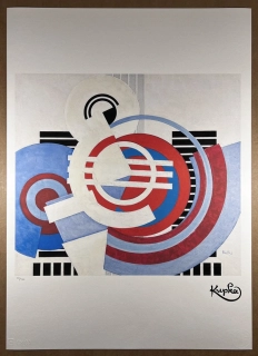 Obraz | František Kupka | Bílá na modré a červené