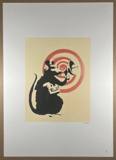 Obraz | Banksy | Radar Rat Stencil