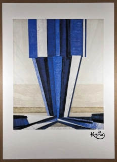 Obraz | Krantišek Kupka | Modrá abstrakce