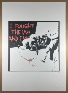 Obraz | Banksy | I fought the Law | černá