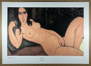 Obraz | Amedeo Modigliani | Nahá žena s černými vlasy