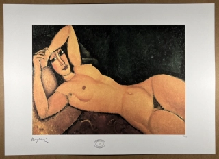 Obraz | Amedeo Modigliani | Akt s rukama za hlavou
