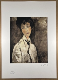 Obraz | Amedeo Modigliani | Žena s černou kravatou