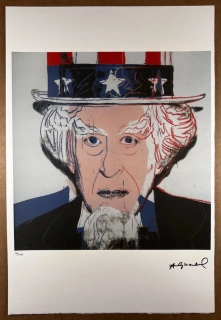 Obraz | Andy Warhol | Uncle Sam | bílá