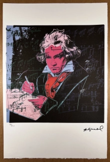Obraz | Andy Warhol | Beethoven | růžová