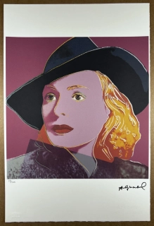 Obraz | Andy Warhol | Ingrid Bergman | fialová