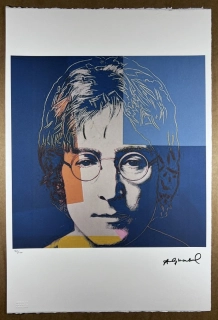 Obraz | Andy Warhol | John Lenon | modrá