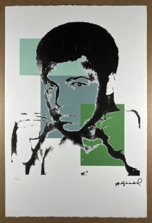Obraz | Andy Warhol | Muhammad Ali | zelená