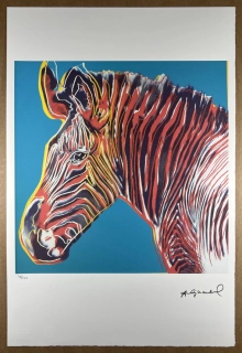 Obraz | Andy Warhol | Zebra Grévyho | tyrkysová