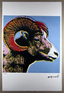 Obraz | Andy Warhol | Beran tlustorohý | světle modrá