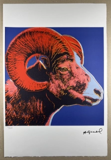 Obraz | Andy Warhol | Beran tlustorohý | modrá