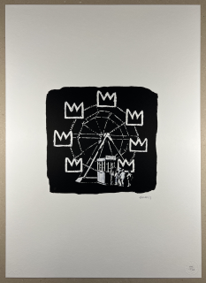 Obraz | Banksy | Banksy omaggia Basquiat a London