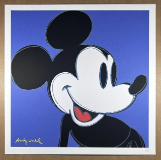 Obraz | Andy Warhol | Mickey | modrá