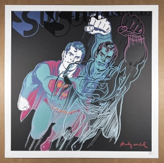 Obraz | Andy Warhol | Superman | tyrkysová